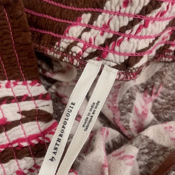 Brand New ANTHROPOLOGIE STRAPLESS SMOCKED BUBBLE TOP - Picture 8 of 9